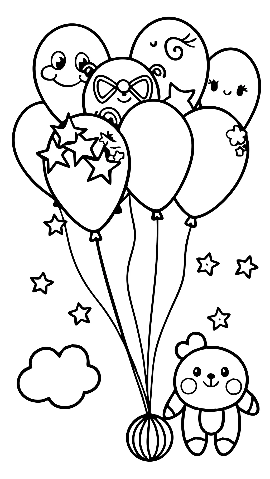 coloring pages for balloons